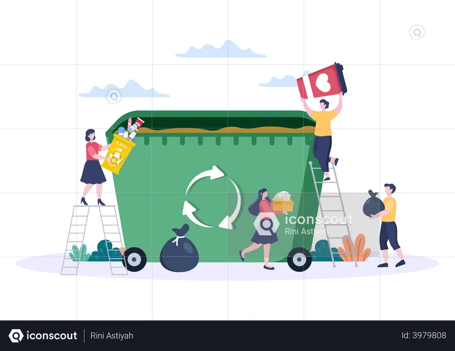 Recycle Process  Illustration