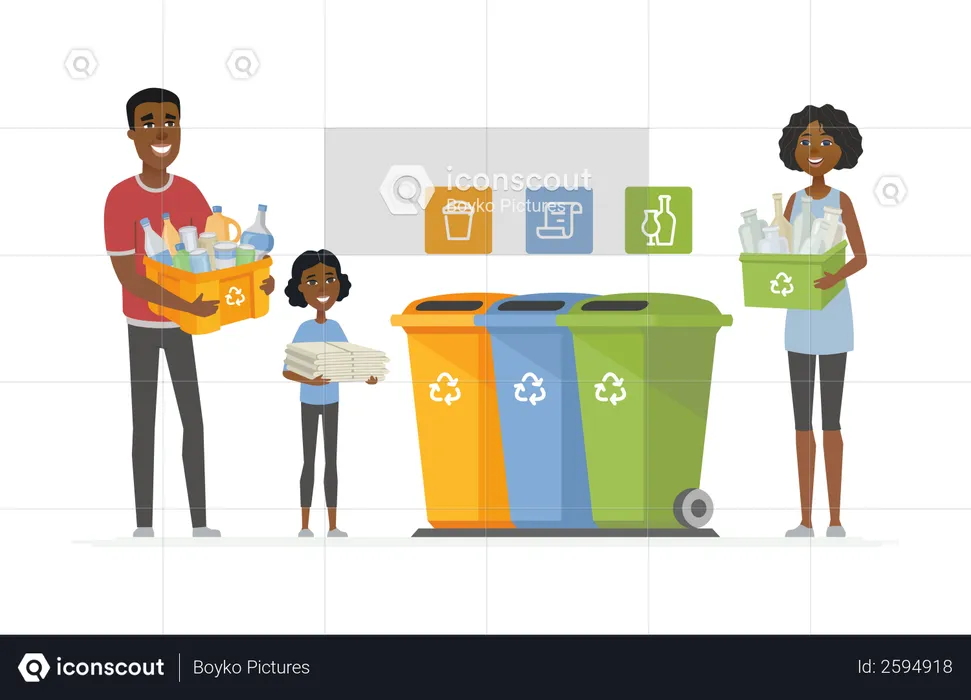 Recycling concept  Illustration