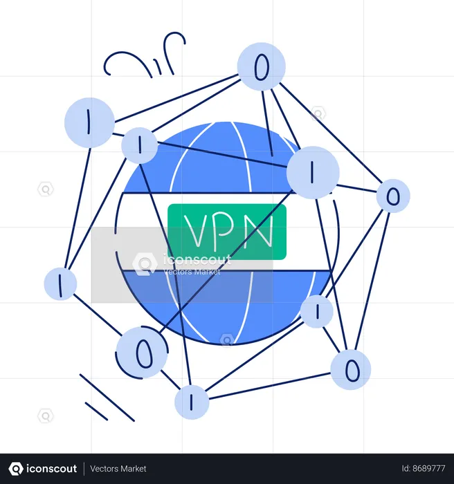 Red vpn  Ilustración