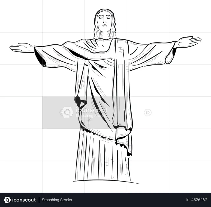 Redeemer Statue  Illustration