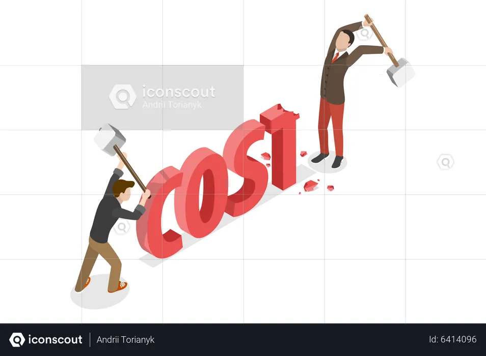 Redução de custos  Ilustração
