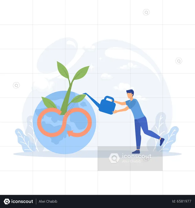 Reduce co2 emission  Illustration