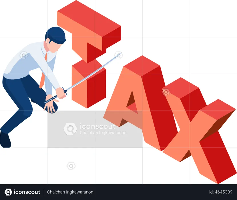 Reducing taxes  Illustration