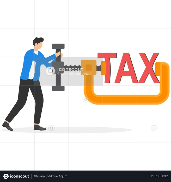 Réduction du paiement de l'impôt  Illustration