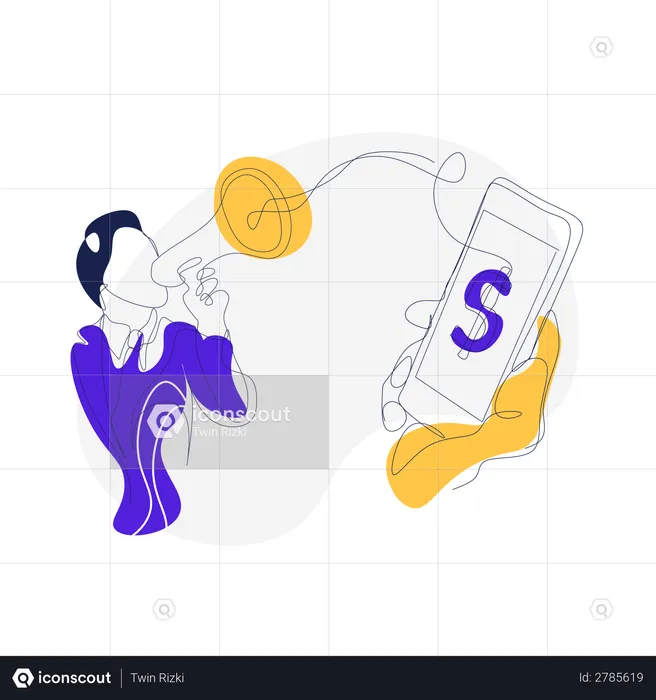 Refer and earn money  Illustration