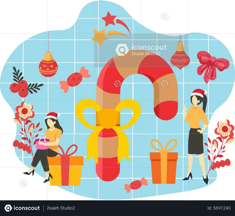 Regalo de Navidad  Ilustración