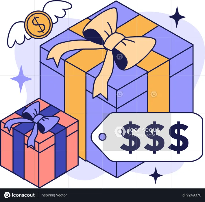 Gastos de regalos  Ilustración