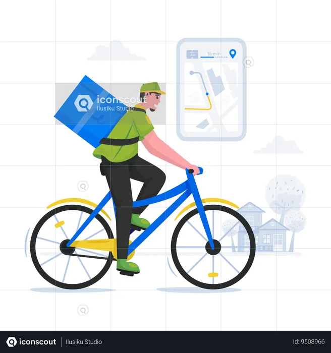 Regular delivery service  Illustration