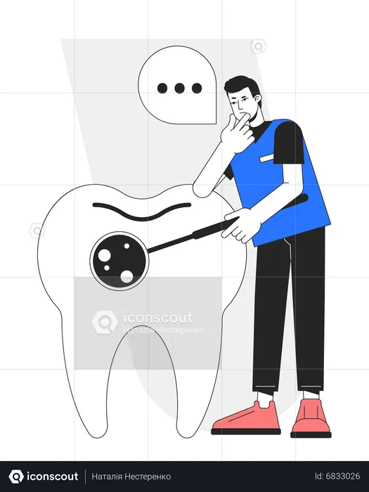 Regular dental check up  Illustration