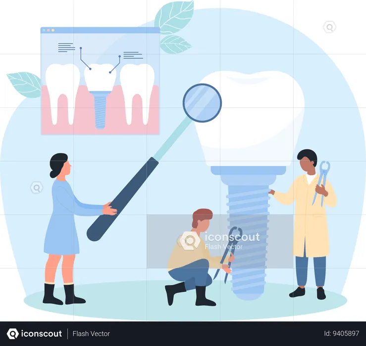 Regular Dental Checkup  Illustration