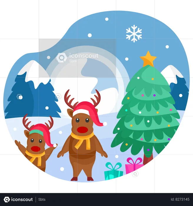 Reindeer  Illustration