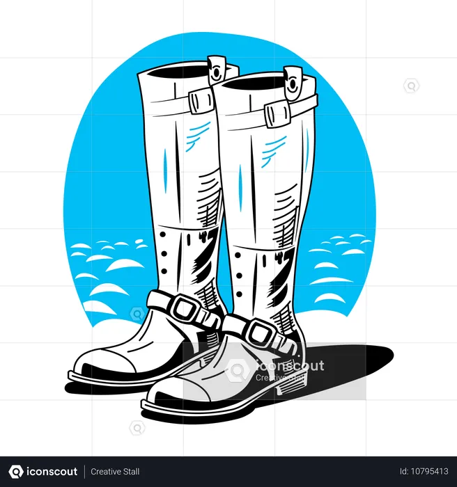 Reitstiefel  Illustration