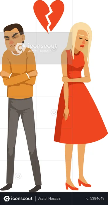 Relationship breakup  Illustration