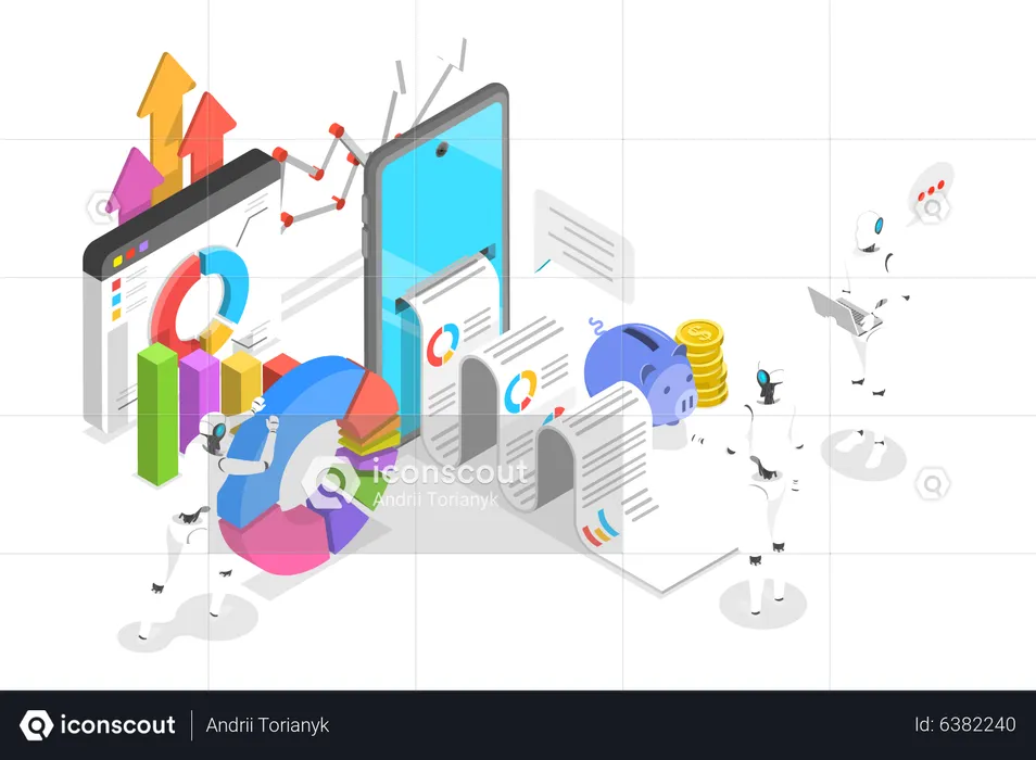 Relatório de SEO automatizado  Ilustração