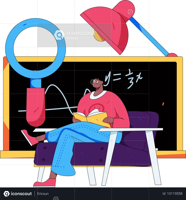 Remote Education  Illustration