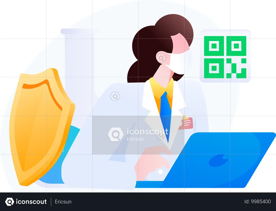 Rendez-vous pris en ligne  Illustration