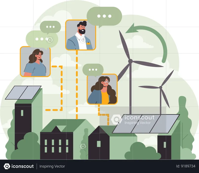 Renewable energy  Illustration