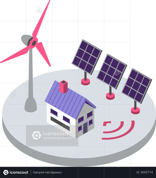 Renewable energy  Illustration