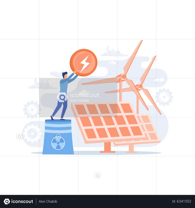 Renewable energy  Illustration