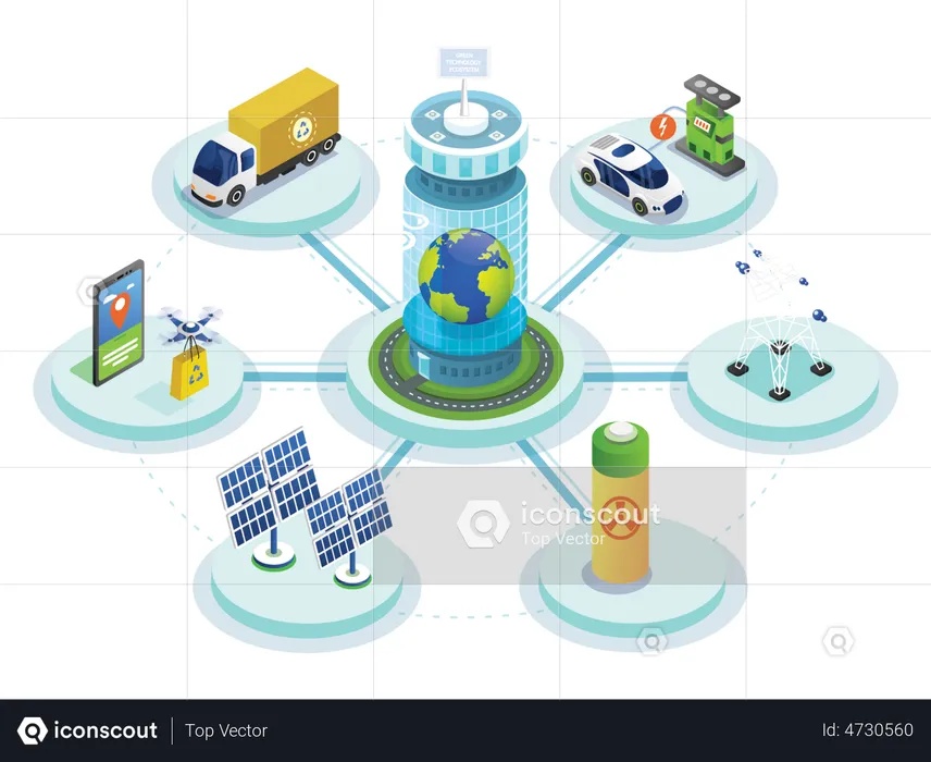 Renewable Energy  Illustration