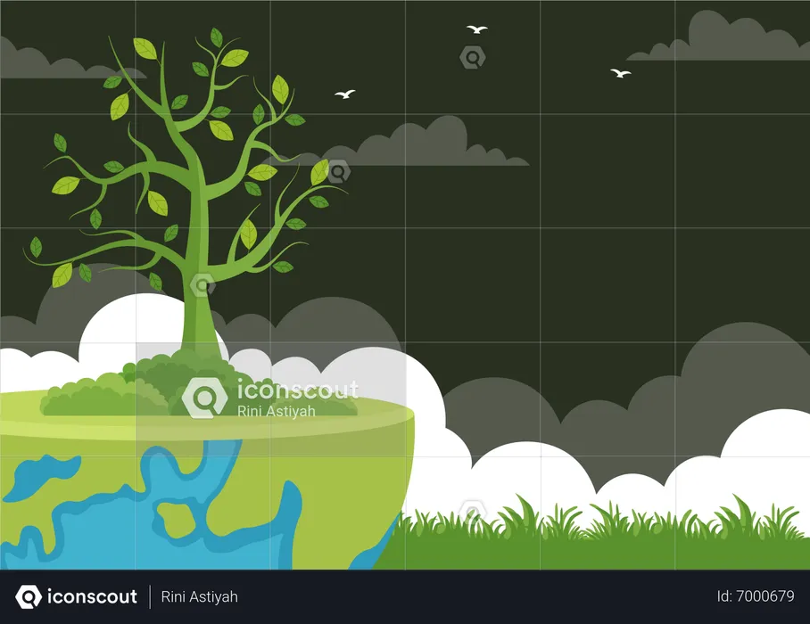 Renewable Energy  Illustration