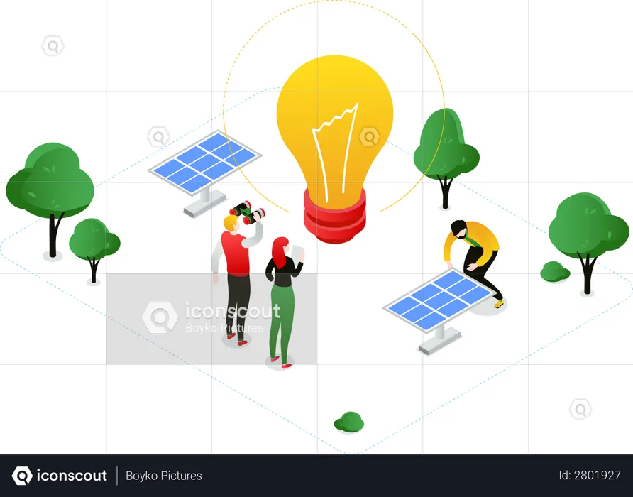 Renewable energy  Illustration