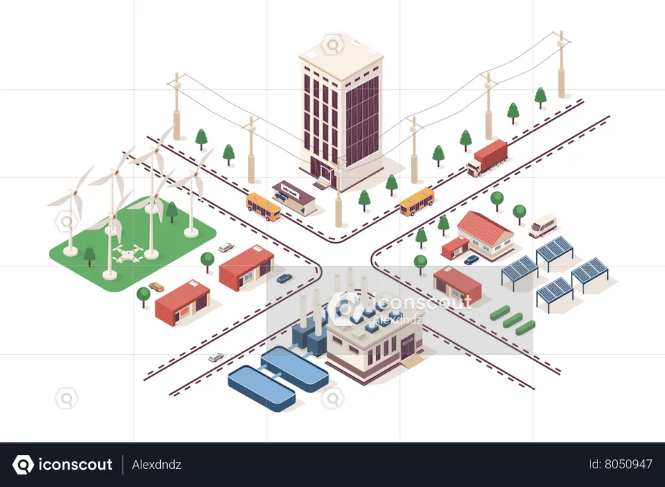 Renewable energy  Illustration