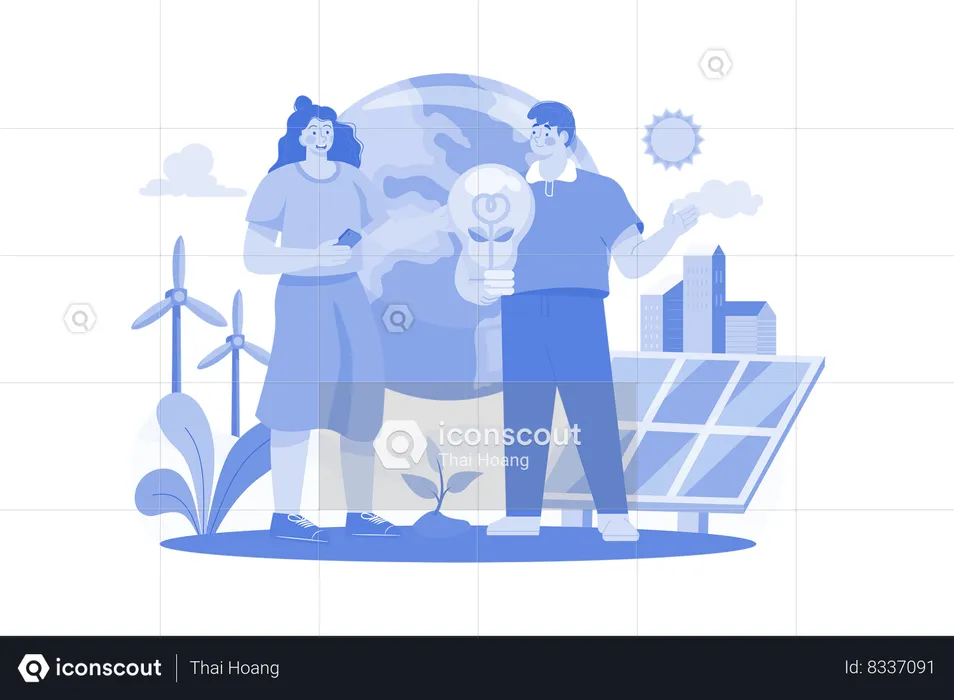 Renewable Energy  Illustration