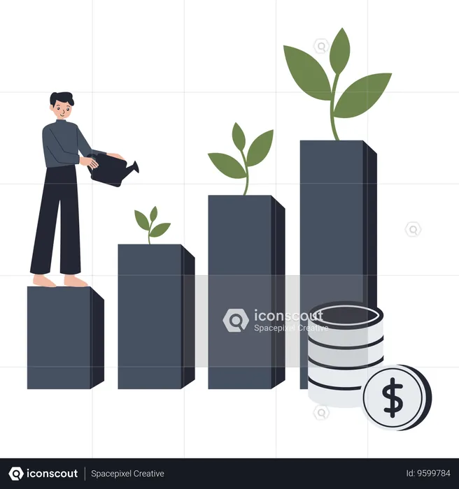 Renewable Resources Economy  Illustration