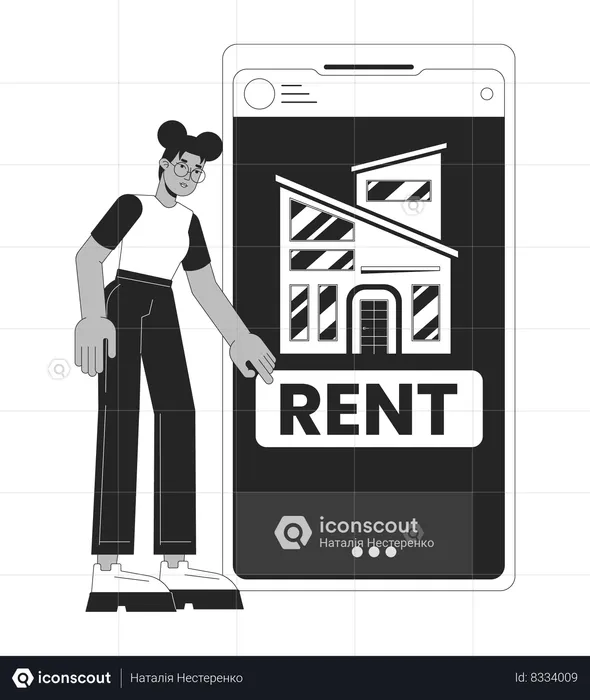 Rental app  Illustration