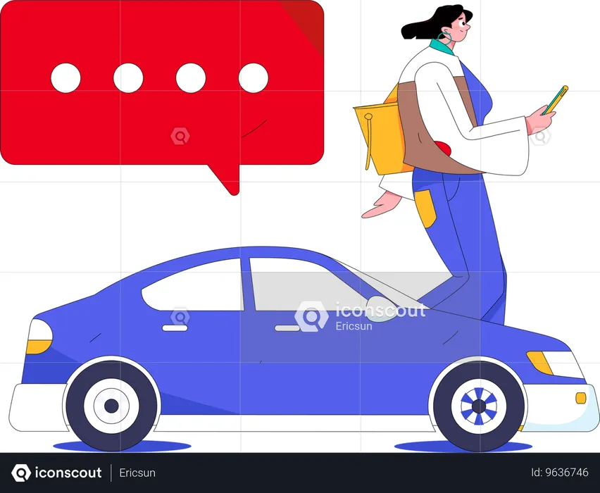 Rental Car Application  Illustration