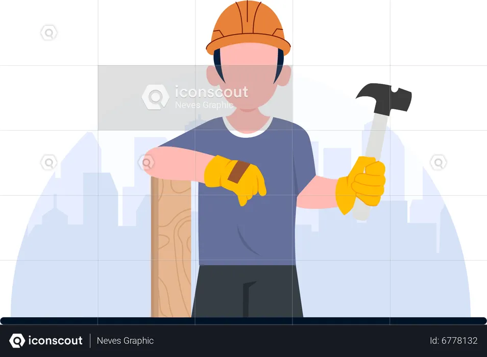 Repair worker  Illustration