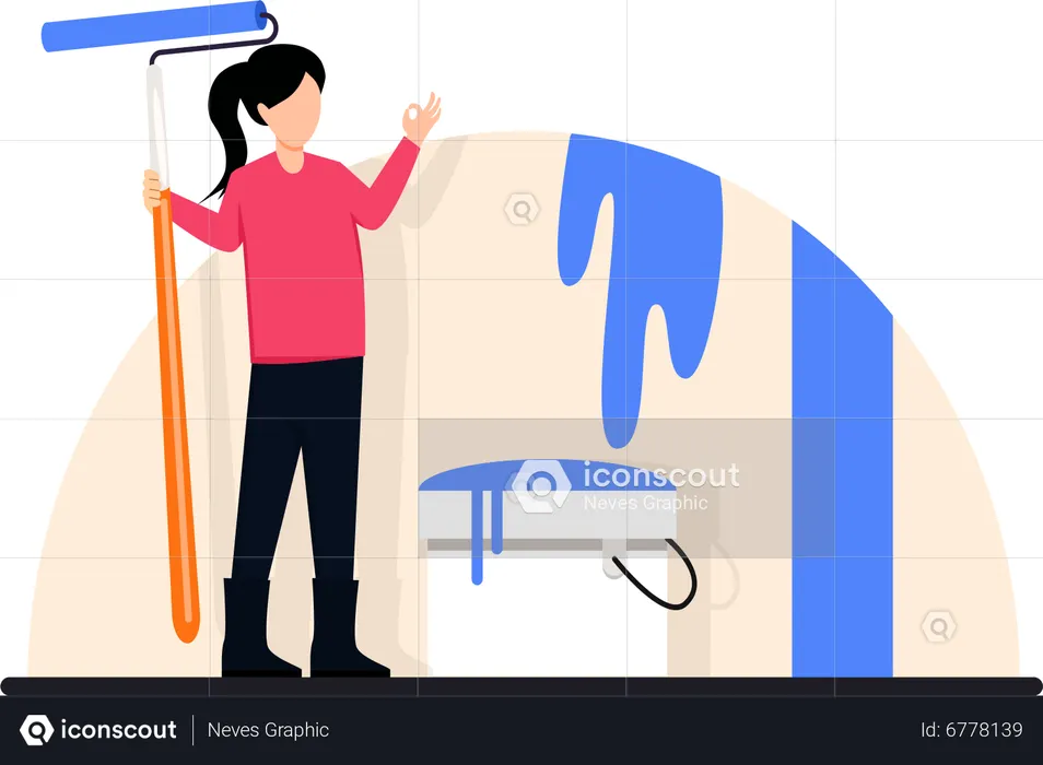 Repair worker  Illustration