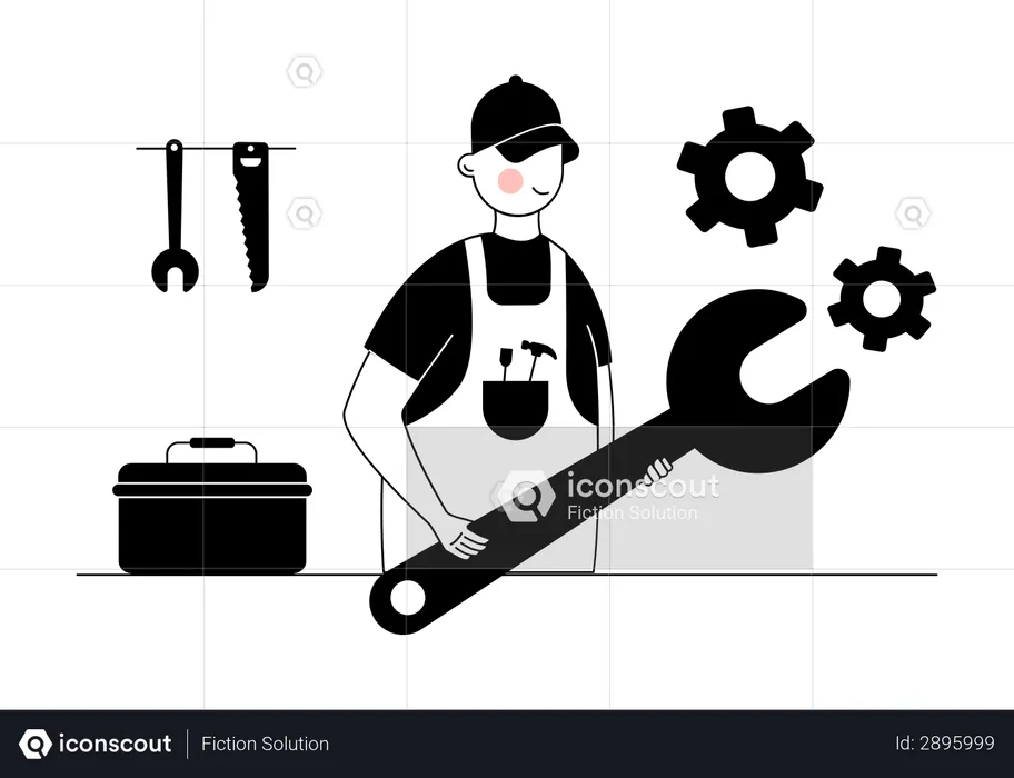 Repairman  Illustration