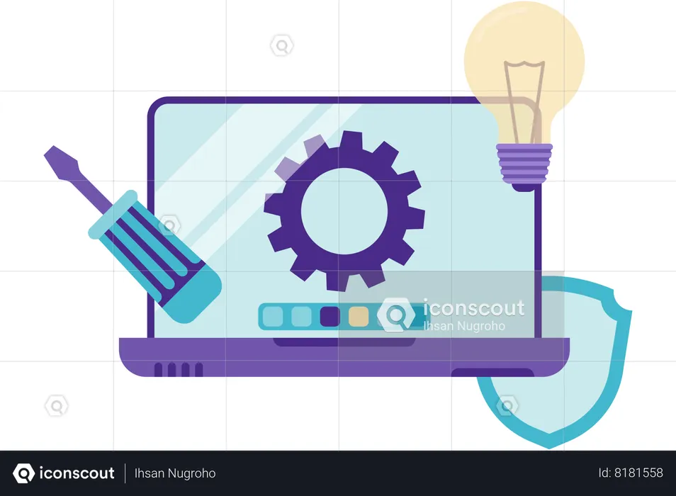 Reparacion y mantenimiento de computadoras  Ilustración