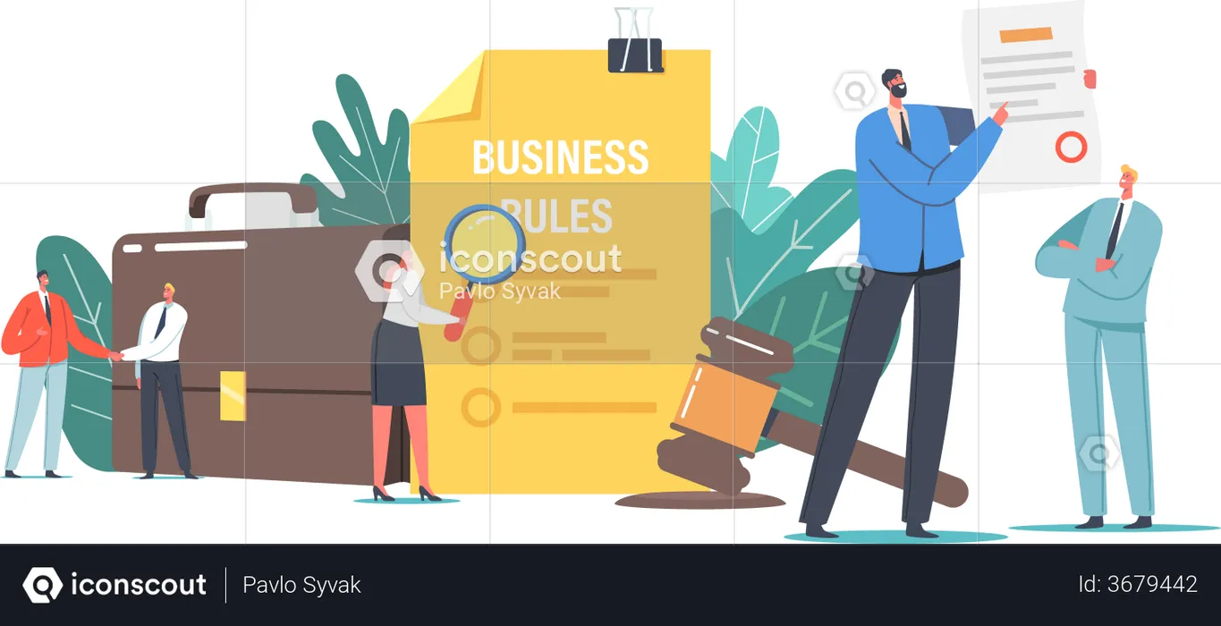 Representation of Business Laws and Regulations  Illustration