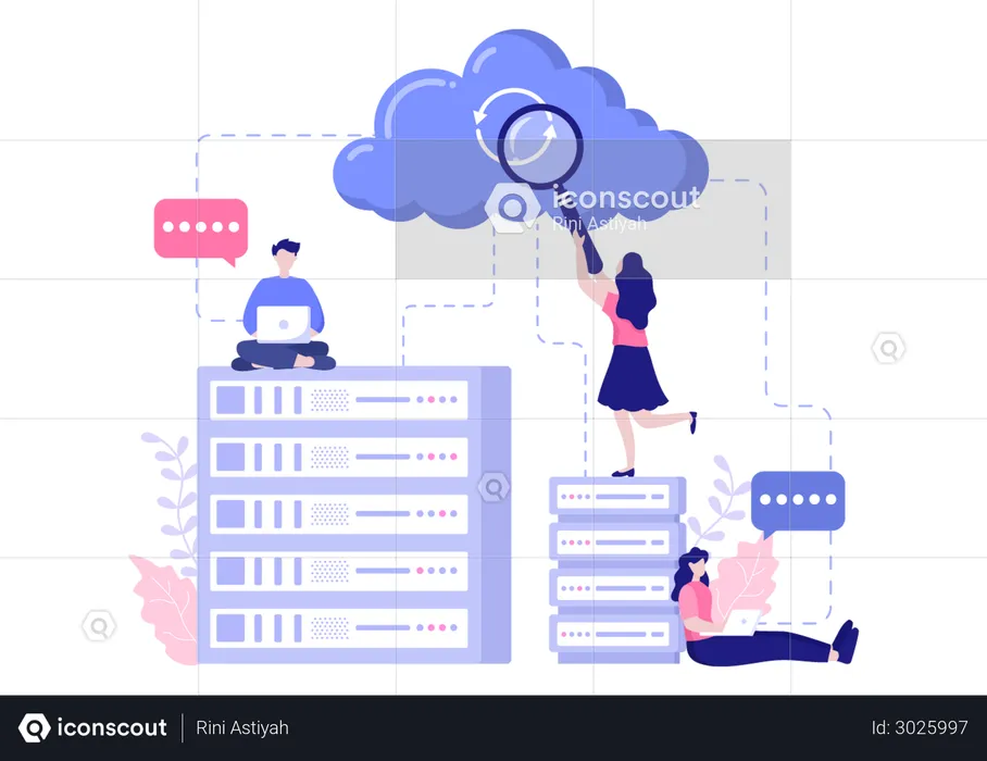 Research on cloud data  Illustration