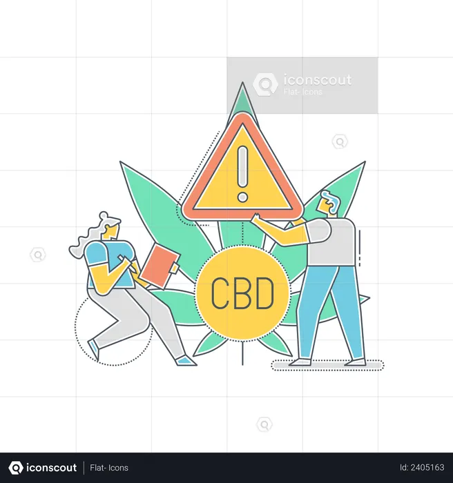 Researchers working on side effect of CBD  Illustration