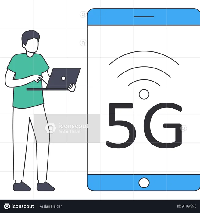 Réseau 5G  Illustration