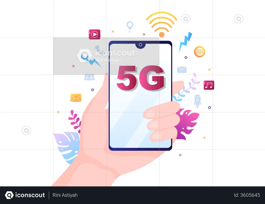 Réseau 5G  Illustration