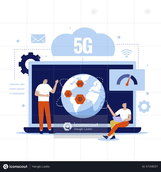 Réseau 5G  Illustration