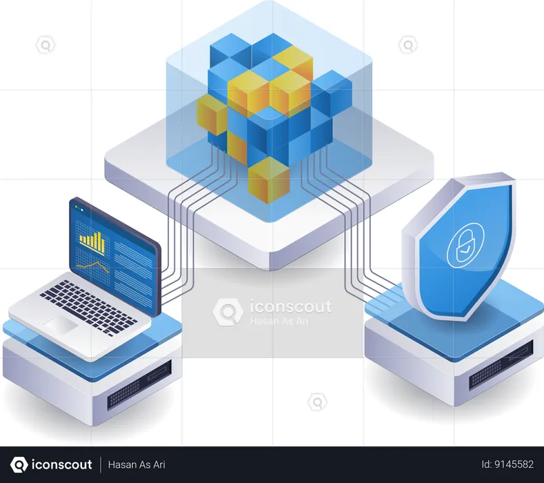 Réseau d'analyse blockchain  Illustration