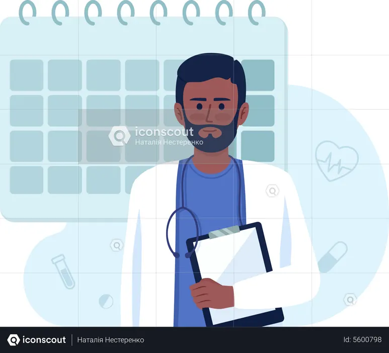 Reservar cita con el médico  Ilustración