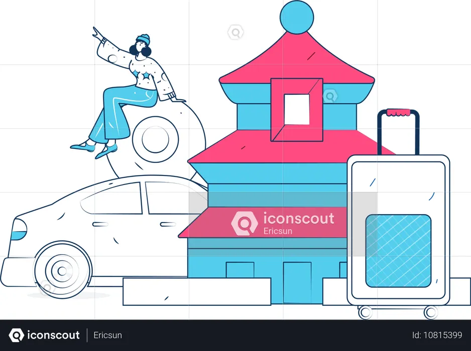 Reservar taxi  Ilustración