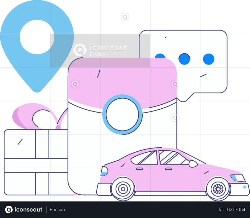 Réserver un taxi  Illustration