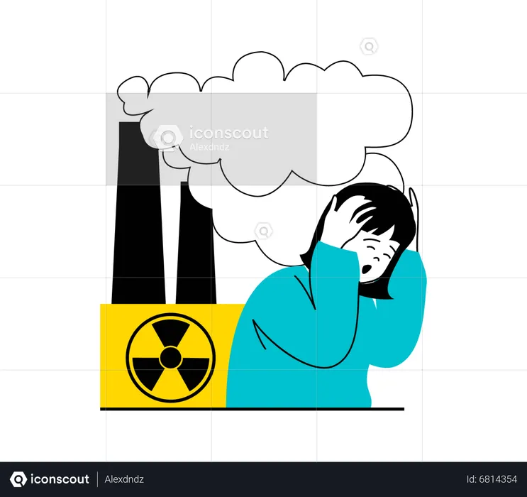 Desperdicios nucleares  Ilustración