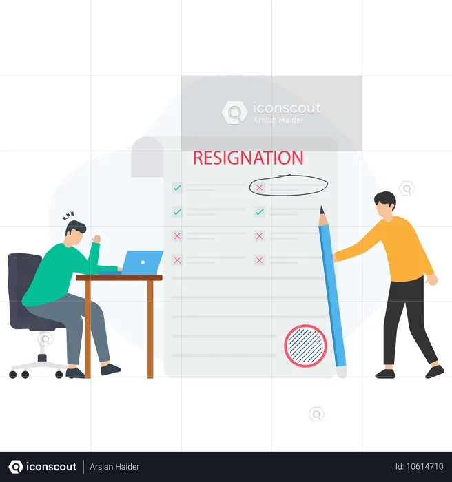 Resignation  Illustration