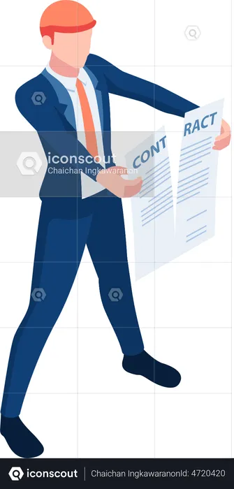 Rupture de contrat professionnel  Illustration