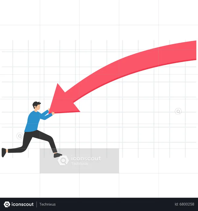 Resilience to survive investment crash  Illustration