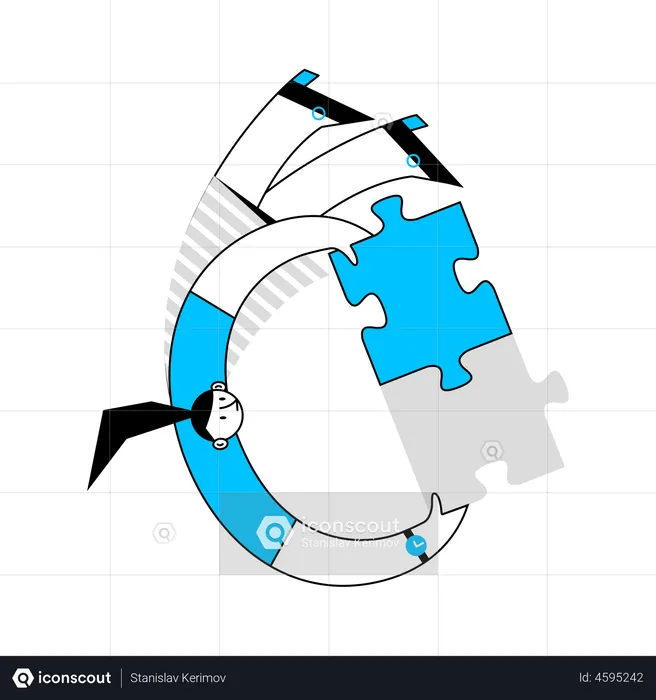 Résoudre un casse-tête  Illustration